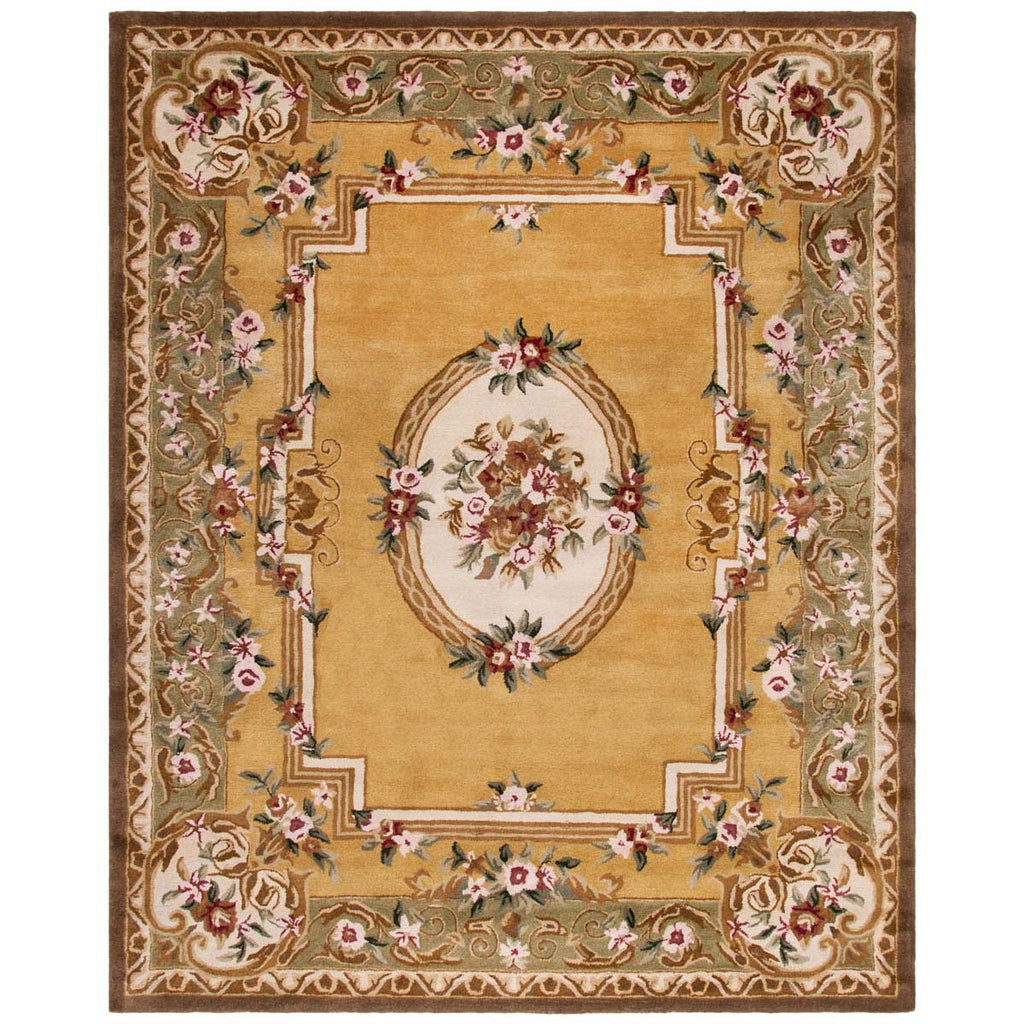 Safavieh Classic Rug Collection CL280A - Light Gold / Green