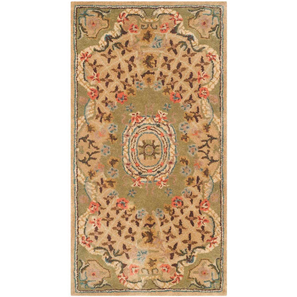 Safavieh Classic Rug Collection CL304D - Toupe / Light Green