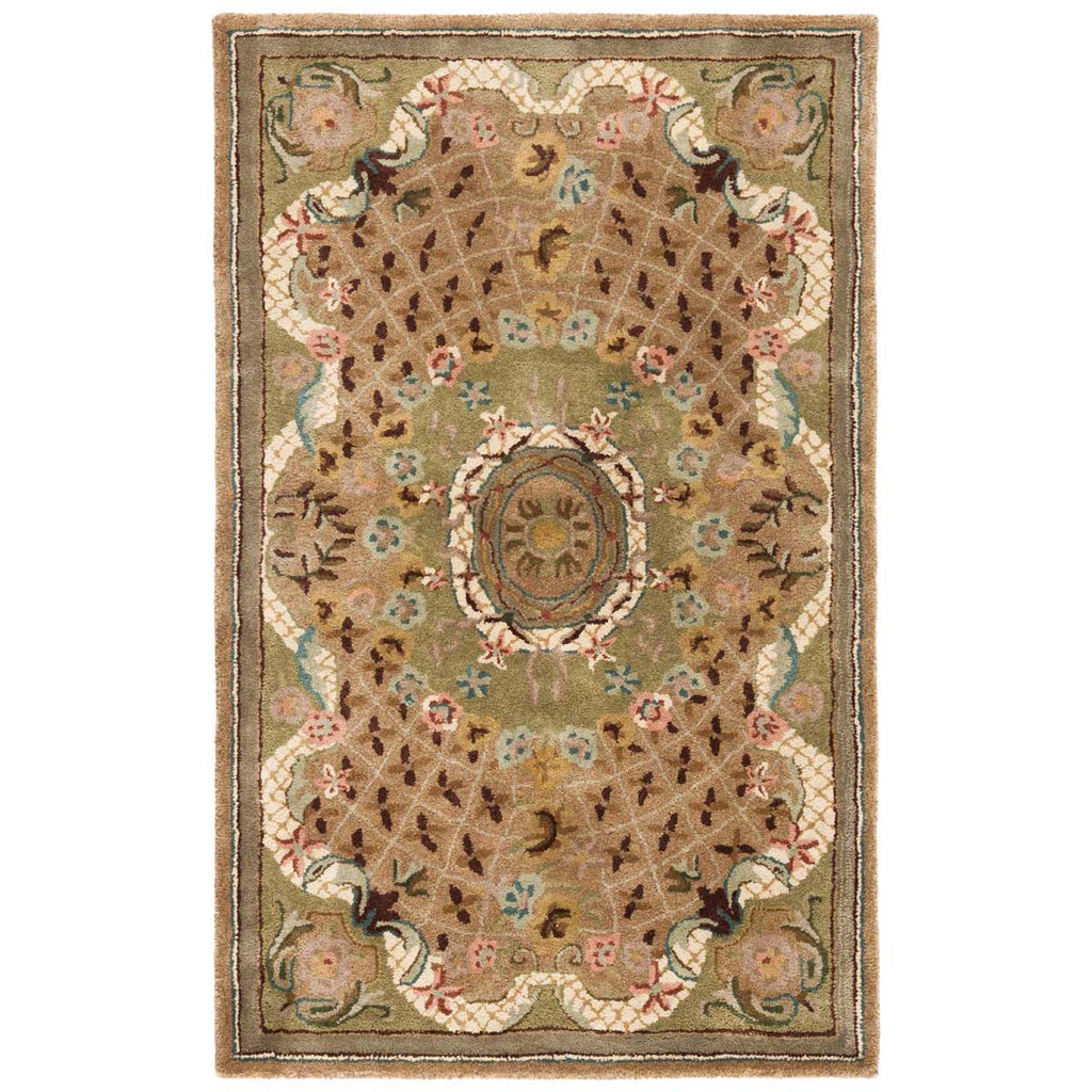 Safavieh Classic Rug Collection CL304D - Toupe / Light Green