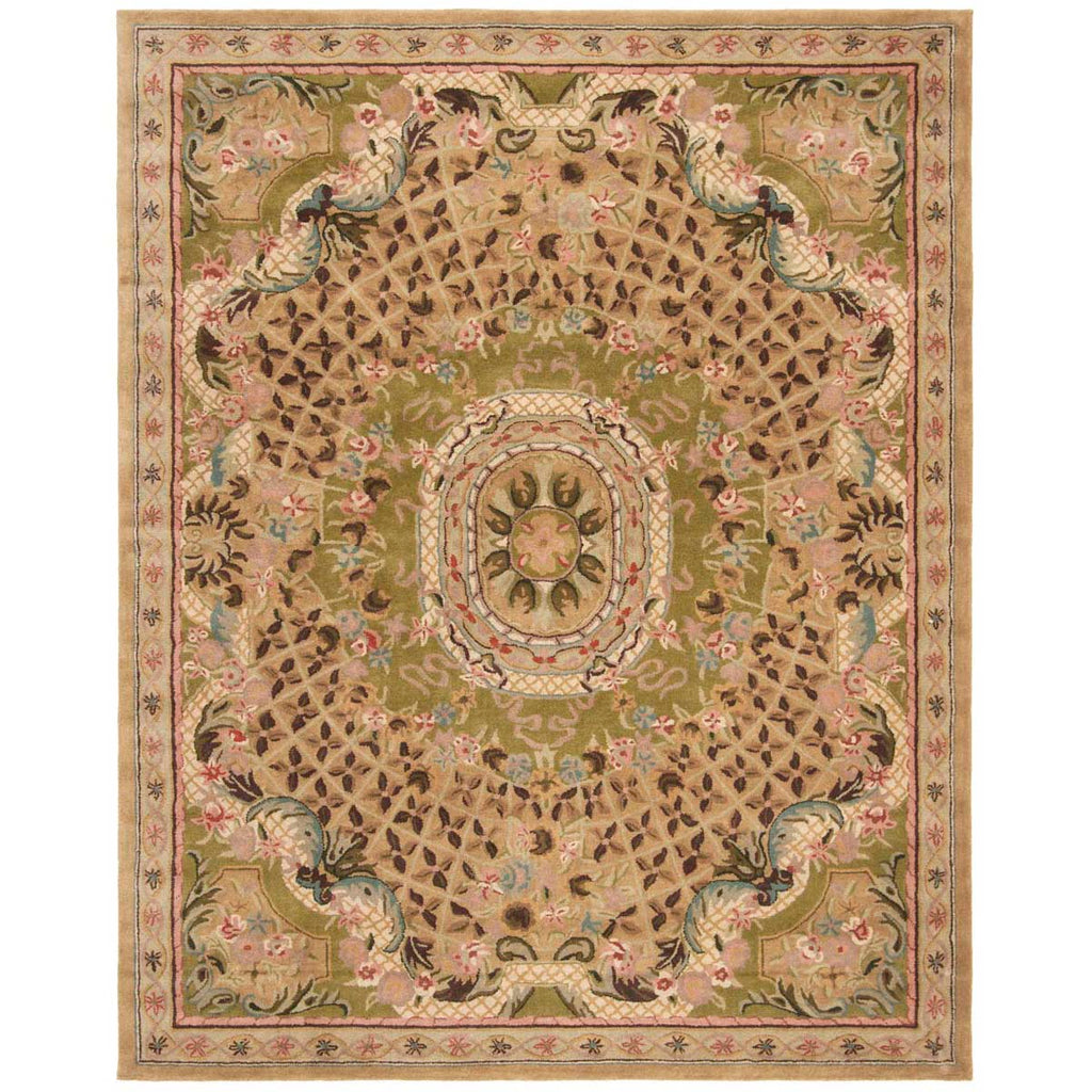 Safavieh Classic Rug Collection CL304D - Toupe / Light Green