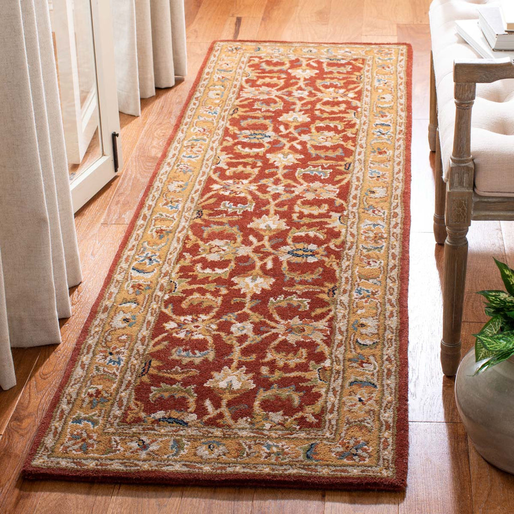 Safavieh Classic Rug Collection CL758K - Rust / Camel