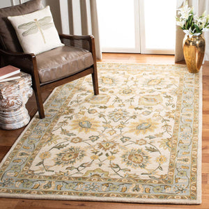 Safavieh Classic Rug Collection CL934B - Ivory / Light Blue