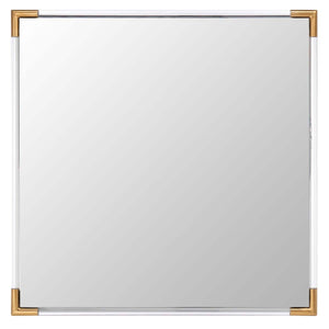 Safavieh Couture Amina Square Acrylic Mirror - Gold/Clear