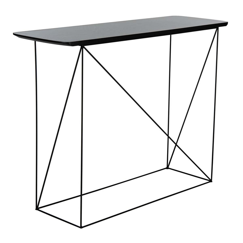 Safavieh Rylee Rectangle Console Table - Faux Grey Sandstone/Black