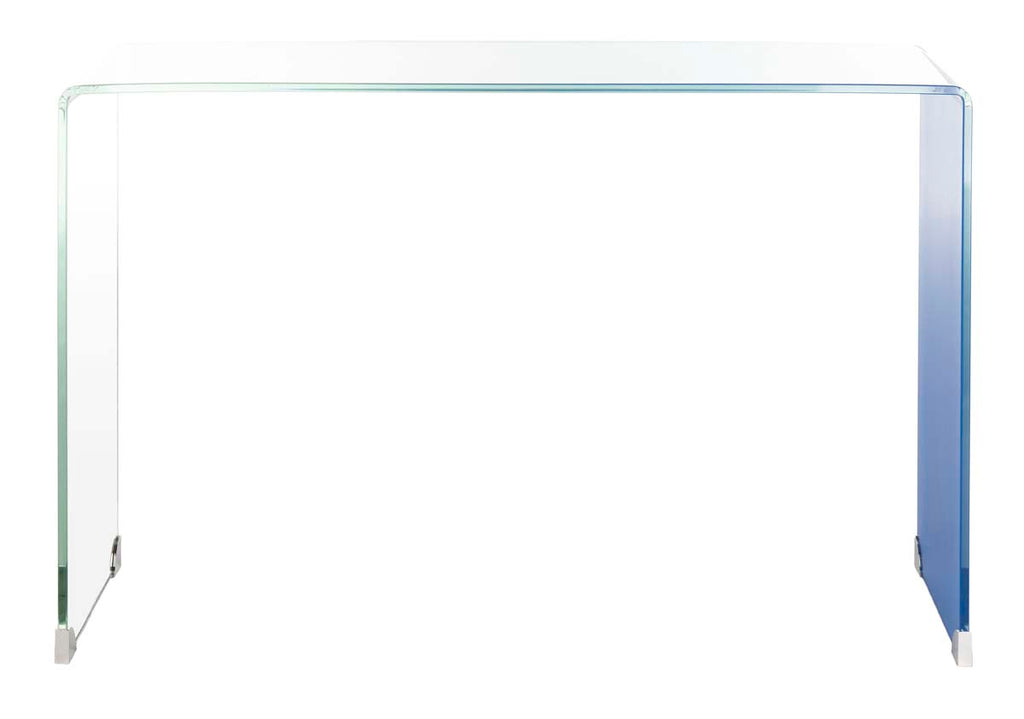 Safavieh Crysta Ombre Glass Console Table - Clear/Blue