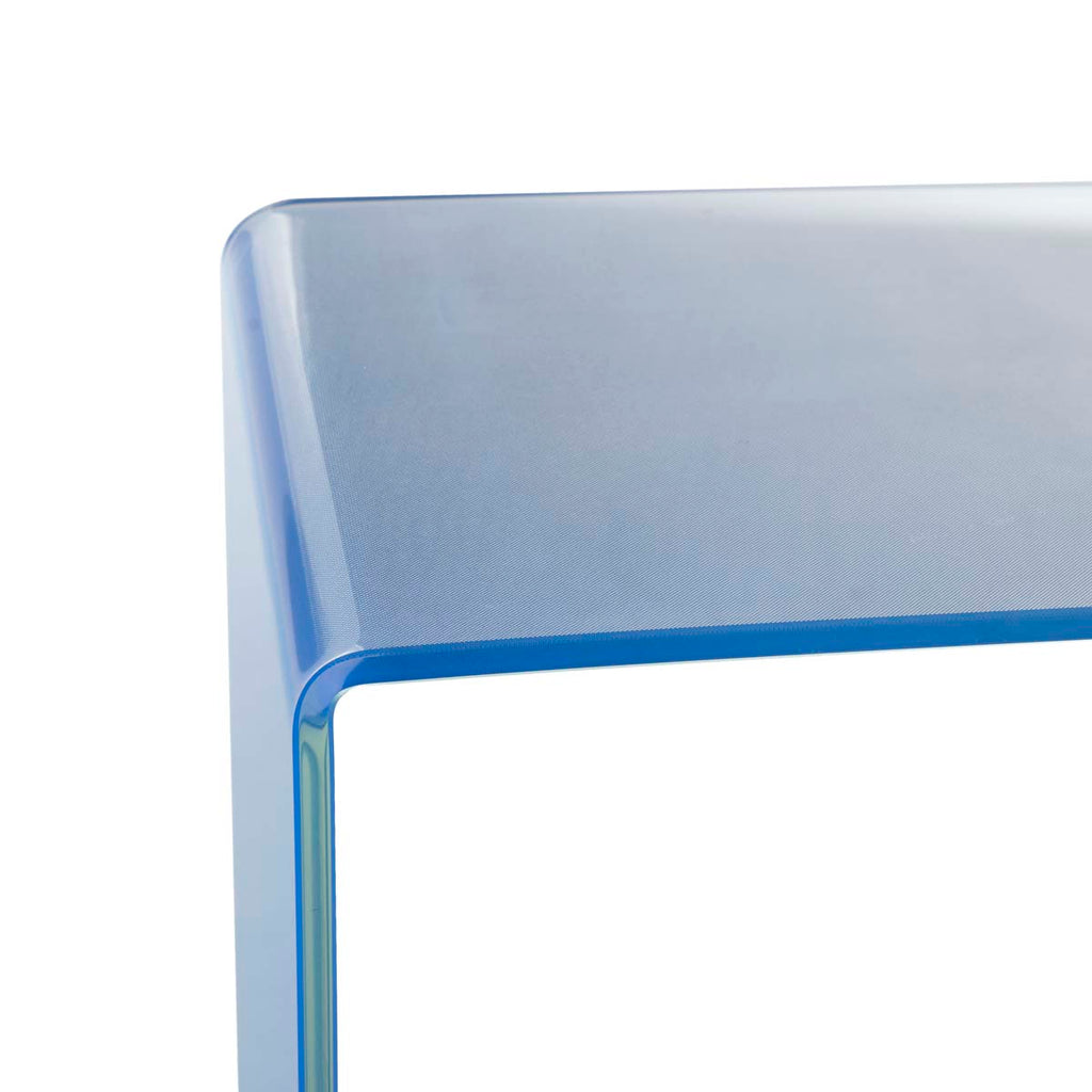 Safavieh Crysta Ombre Glass Console Table - Clear/Blue