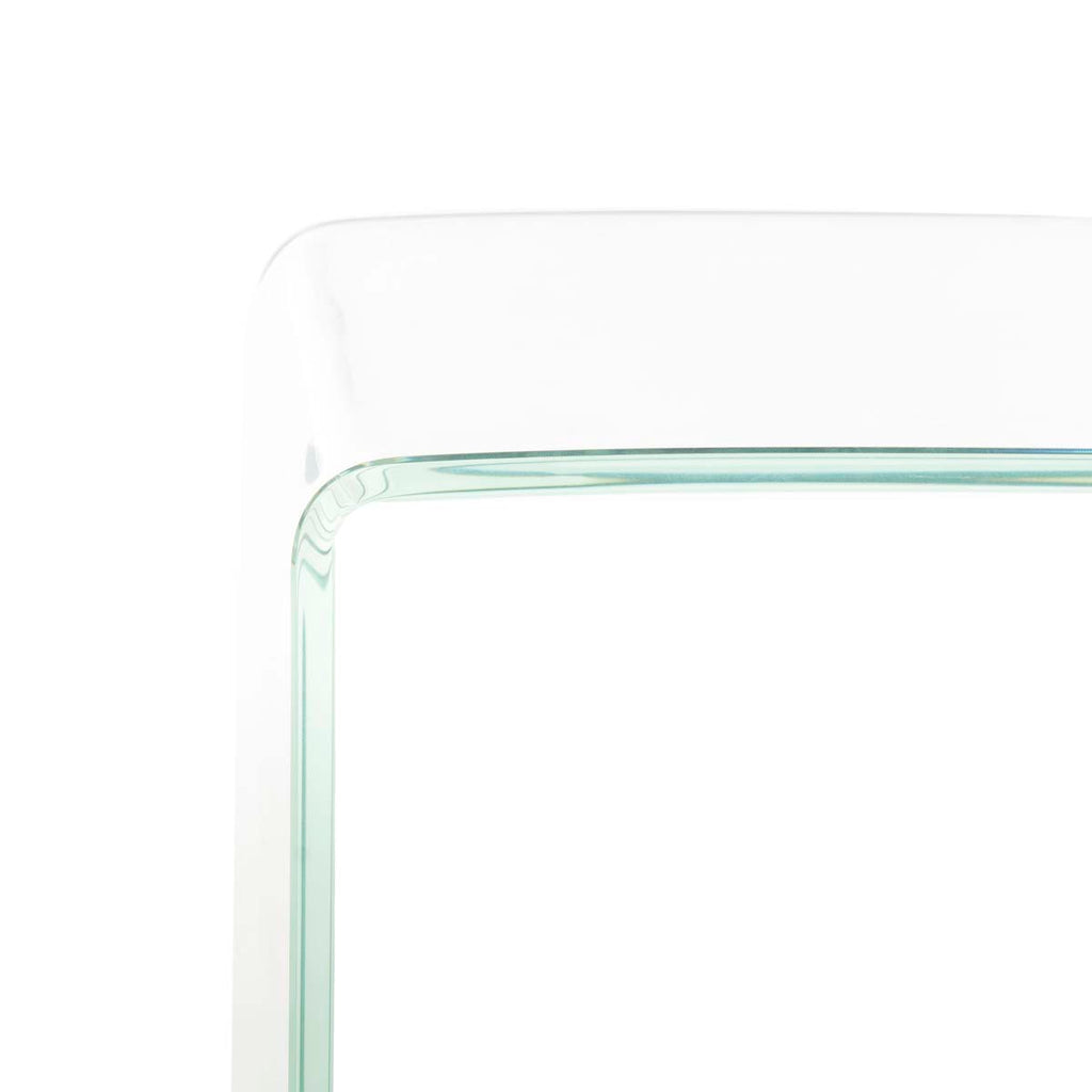Safavieh Crysta Ombre Glass Console Table - Clear/White
