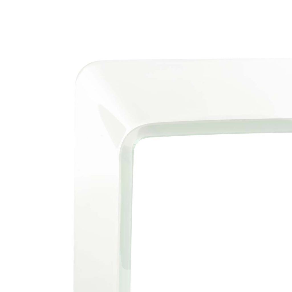 Safavieh Crysta Ombre Glass Console Table - Clear/White