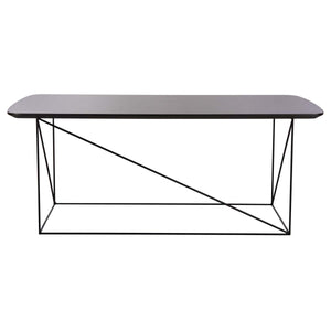 Safavieh Rylee Rectangle Coffee Table - Grey Faux Sandstone/Black
