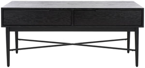 Safavieh Pierre 2 Drawer Coffee Table - Black
