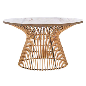Safavieh Whent Round Coffee Table-Natural/Black