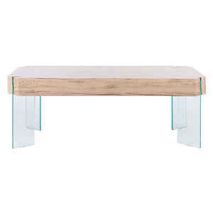 Katelyn Rectangular Contemporary Glass Leg Coffee Table | Safavieh - COF7002