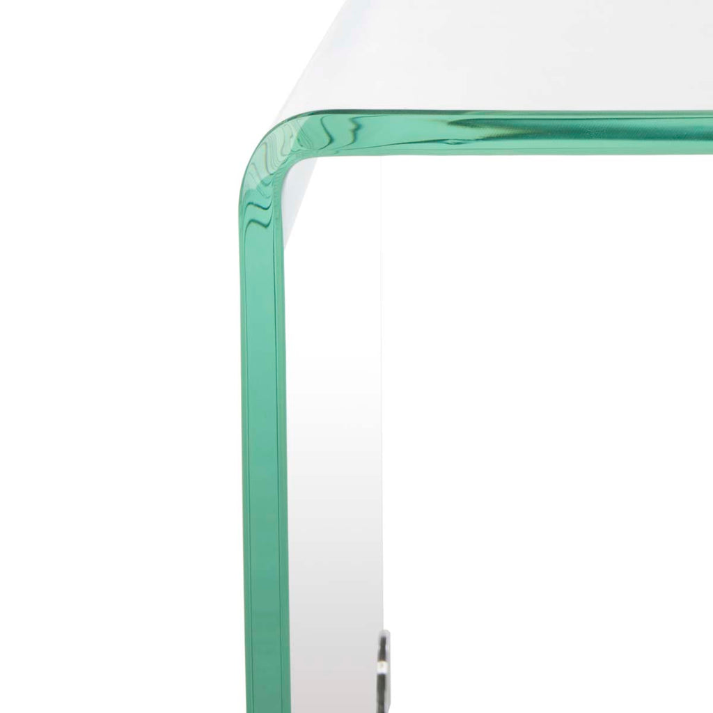Safavieh Crysta Ombre Glass Coffee Table - Clear/White