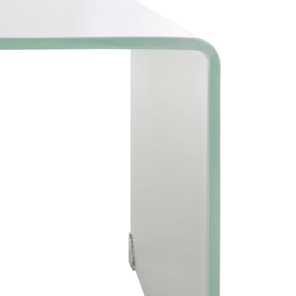 Safavieh Crysta Ombre Glass Coffee Table - Clear/White