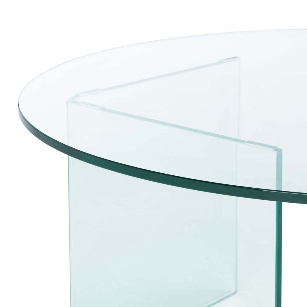 Safavieh Bexon Temp Glass Coffee Table - Clear
