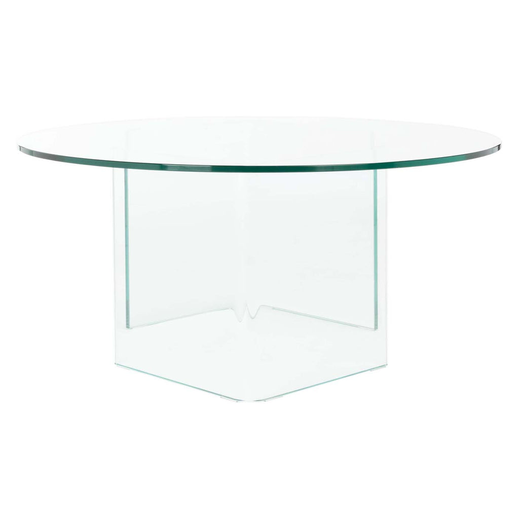 Safavieh Bexon Temp Glass Coffee Table - Clear