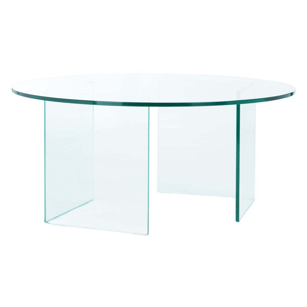Safavieh Bexon Temp Glass Coffee Table - Clear