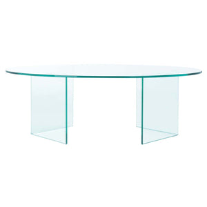 Safavieh Carsten Temp Glass Coffee Table - Clear
