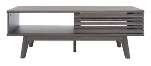 Safavieh Rori 1 Shelf Coffee Table - Distressed Black