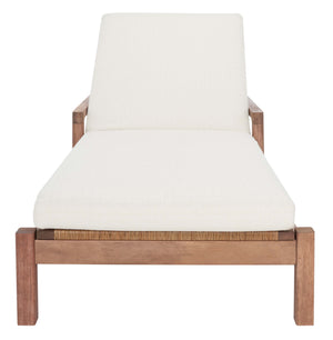Safavieh Couture Donnamaria Wicker Sun Lounger - Natural / White
