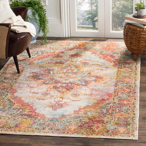 Safavieh Crystal Rug Collection CRS508V - Cream / Rose