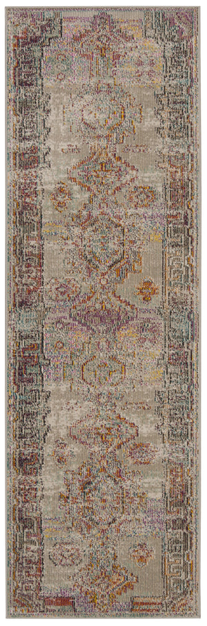 Safavieh Crystal Rug Collection CRS517P - Light Grey / Purple