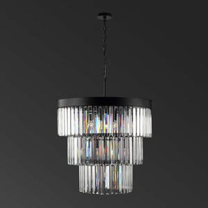 Safavieh Couture Coulette 3 Tier Crystal Chande - Black