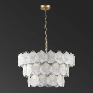 Safavieh Couture Gutierrez 3 Tier Glass Chandel - Gold