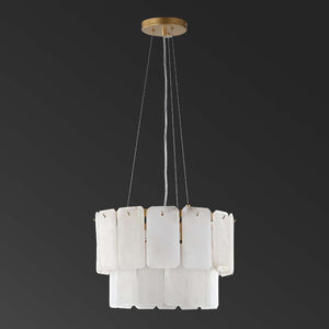 Safavieh Couture Fernandez Marble 2 Tier Chande - Gold / White