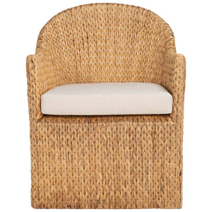 Safavieh CoutureSolomon Water Hyacinth Dining Chair - Natural / Beige