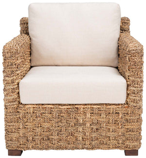 Safavieh Couture Gregory Water Hyacinth Accent Chair - Natural / Beige