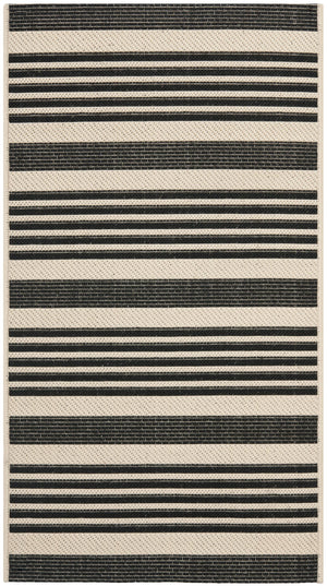 Contemporary Area Rug, CY6062-216, 90 X 150 cm in Black / Bone