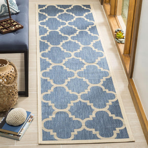 Safavieh Courtyard Rug Collection CY6243-243 - Blue / Beige