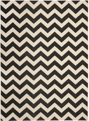 Contemporary Area Rug, CY6244-256, 120 X 180 cm in Black / Beige
