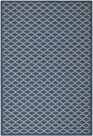 Contemporary Area Rug, CY6919-268, 160 X 230 cm in Navy / Beige