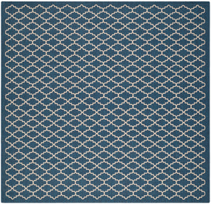 Contemporary Square Area Rug, CY6919-268, 160 X 160 cm in Navy / Beige