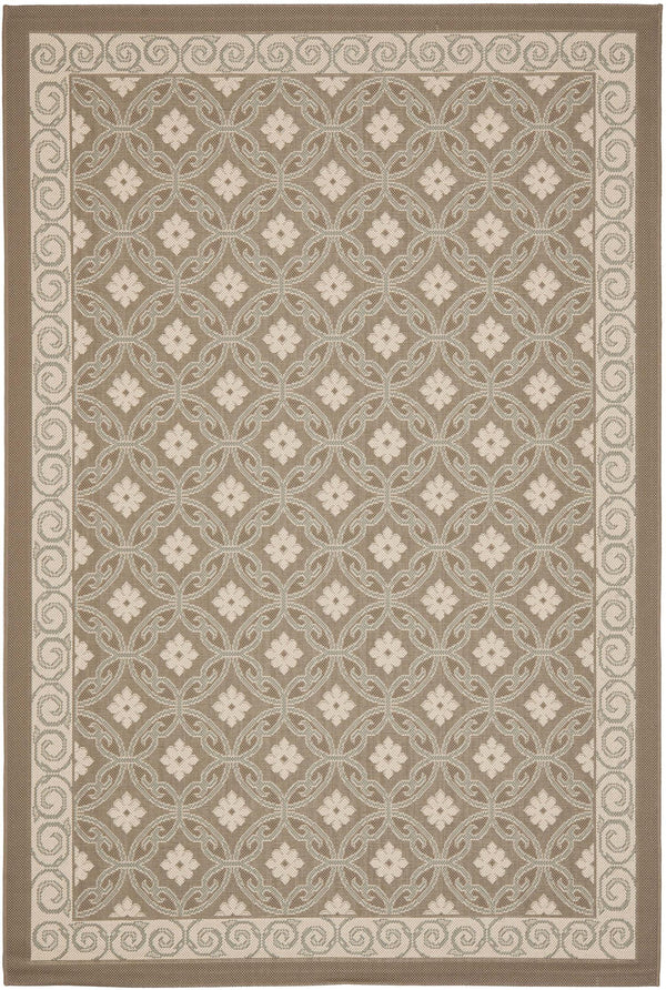 safavieh Contemporary Area Rug CY7810-97A18 120 X 180 cm in Dark Beige / Light Beige
