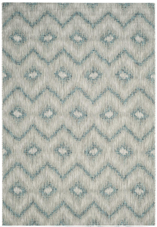 safavieh Contemporary Area Rug CY8463-37212 160 X 230 cm in Grey / Blue