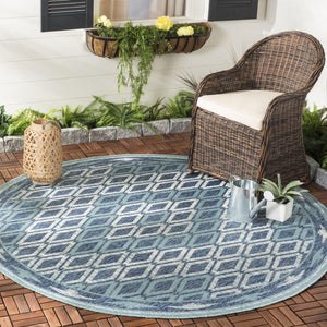 Safavieh Courtyard Rug Collection CY8531-39421 - Navy / Aqua