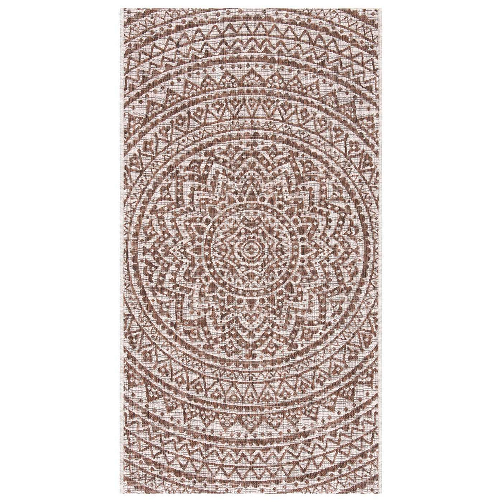 Safavieh Courtyard Rug Collection CY8734-36512 - Light Beige / Terracotta