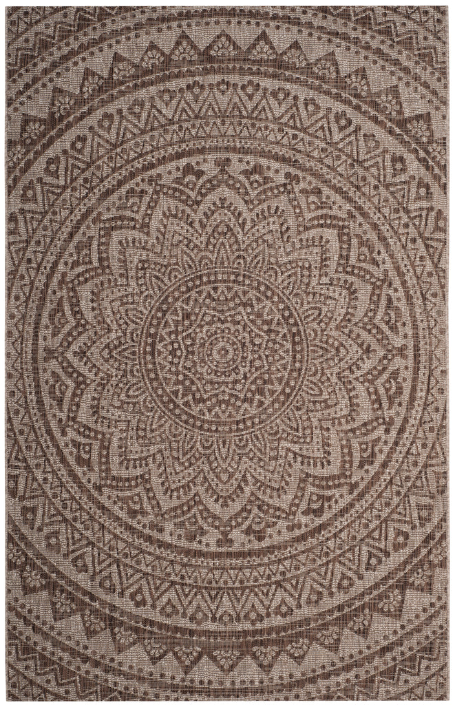 Safavieh Courtyard Rug Collection CY8734-36812 - Light Grey / Blue