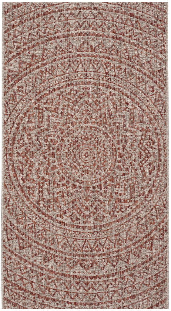 Safavieh Courtyard Rug Collection CY8734-36512 - Light Beige / Terracotta