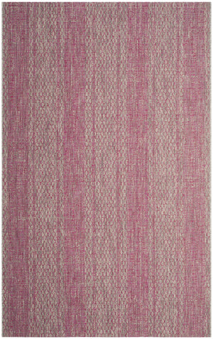 Contemporary Area Rug, CY8736-39712, 200 X 300 cm in Light Grey / Fuchsia