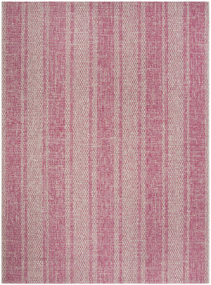 Contemporary Area Rug, CY8736-39712, 243 X 335 cm in Light Grey / Fuchsia