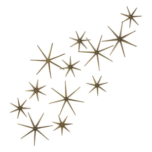 S/12 Etoile Wall Decor-Brass | Global Views - D9.90040