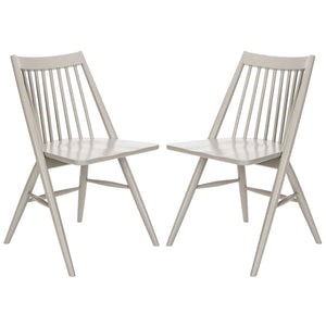 Safavieh Wren 19H Spindle Dining Chair-Grey (Set of 2)