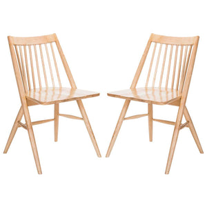 Safavieh Wren 19H Spindle Dining Chair-Natural (Set of 2)