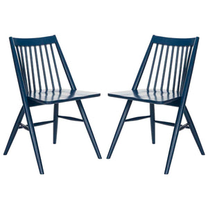 Safavieh Wren 19H Spindle Dining Chair-Navy (Set of 2)