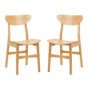 Safavieh Lucca Retro Dining Chair-Natural (Set of 2)