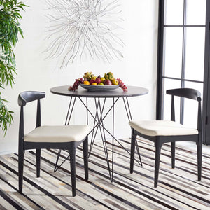 Safavieh Lionel Retro Dining Chair - Black / White